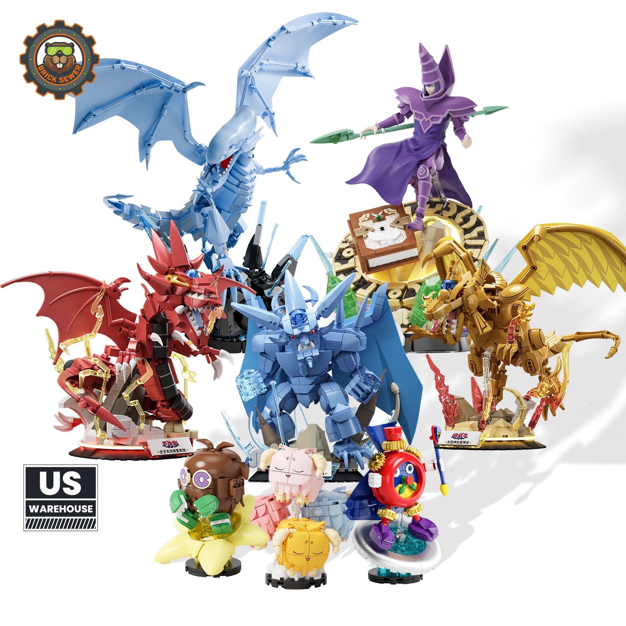 【Free shipping】Yu-Gi-Oh! – Ultimate Collector’s Bundle｜Dark Magician, Blue-Eyes White Dragon, Egyptian Gods & Iconic Monsters - Main Image | TheBrickTube