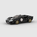Ford GT40 brick model - front angle view - TheBrickTube