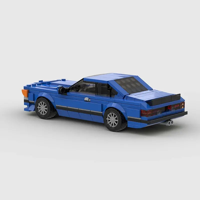 BMW 635CSI brick model - side profile view - TheBrickTube
